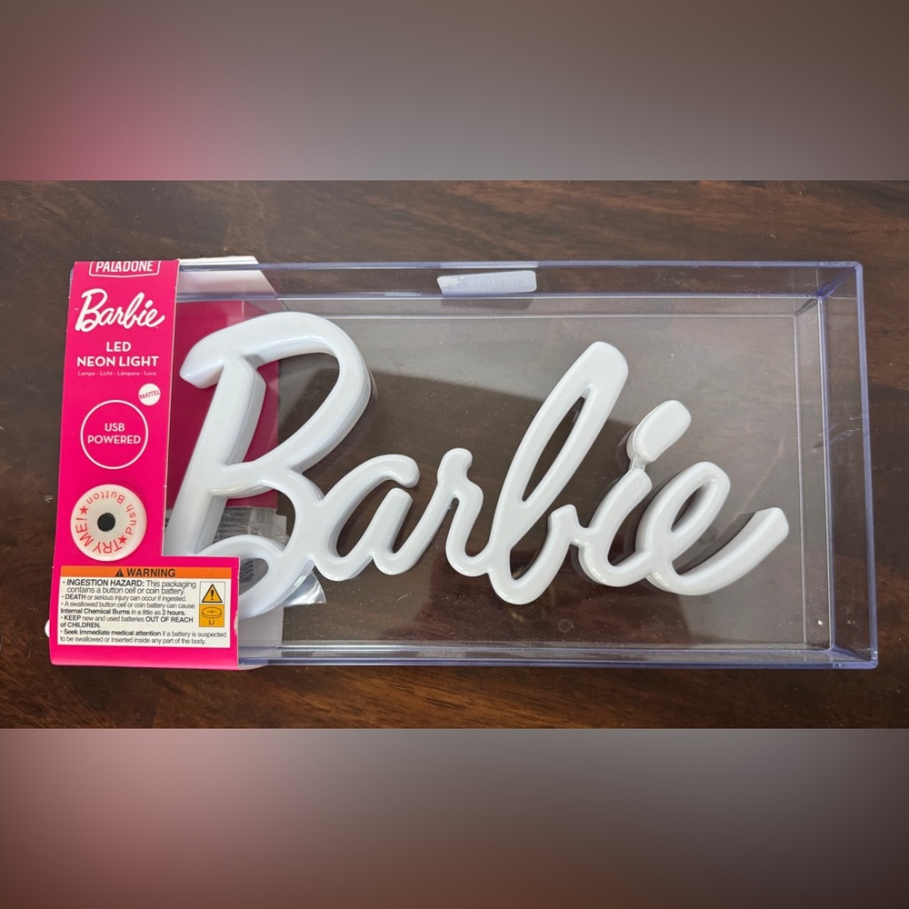 Barbie White/Pink LED Neon Light Sign